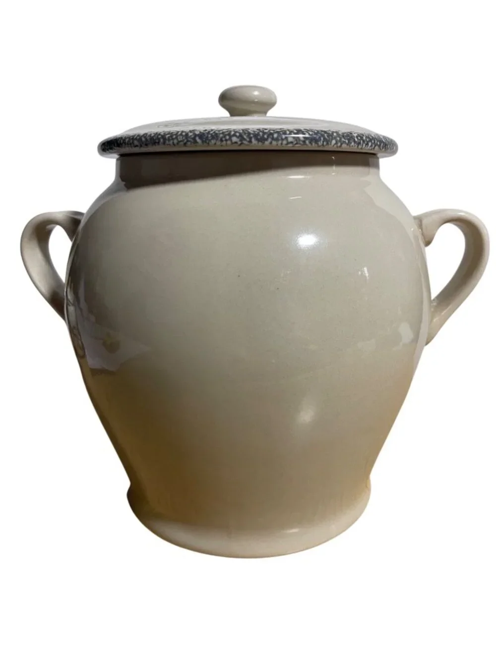 Home & Garden Party Northwoods Collection Canister & Lid Stoneware Cookie JarVTG